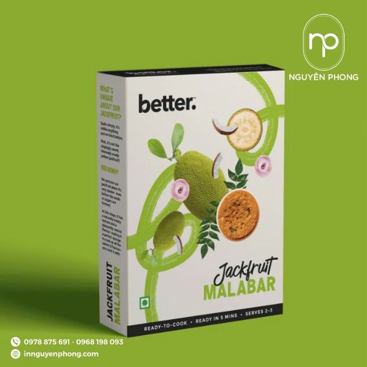 Mẫu hộp giấy đựng mít sấy thiết kế đẹp